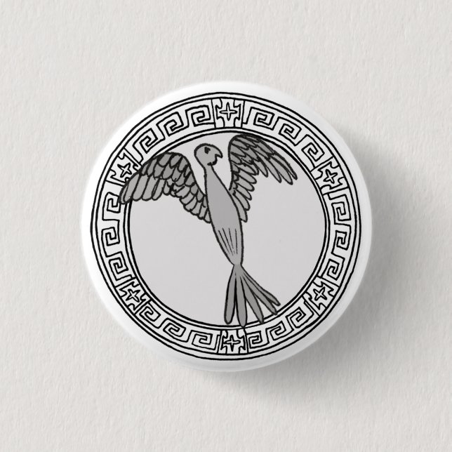 The Olympians! Hera / Juno symbol badge (Front)