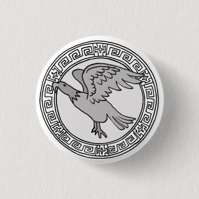 The Olympians! Zeus / Jupiter symbol badge (Front)