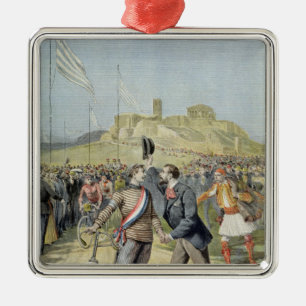 The Olympic Games in Athens Metal Tree Decoration