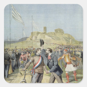 The Olympic Games in Athens Square Sticker