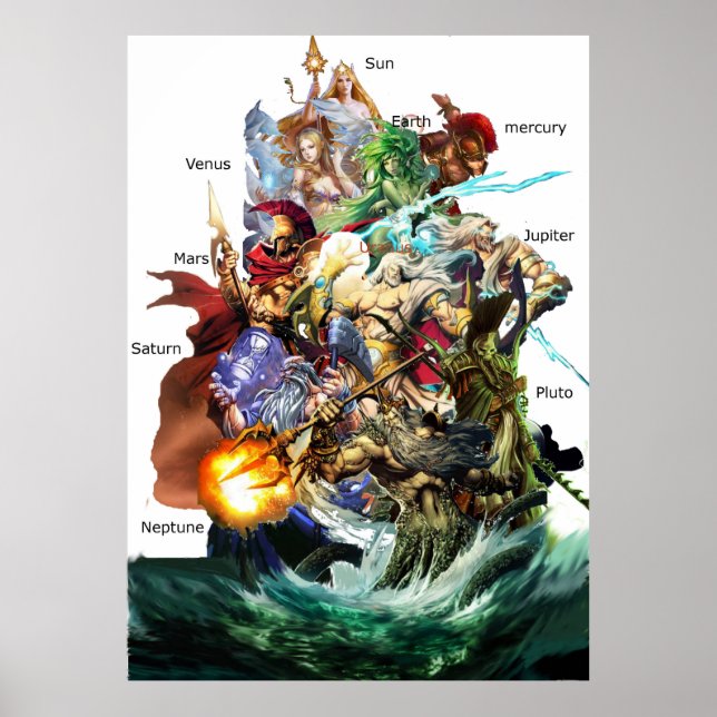 The olympus gods poster (Front)