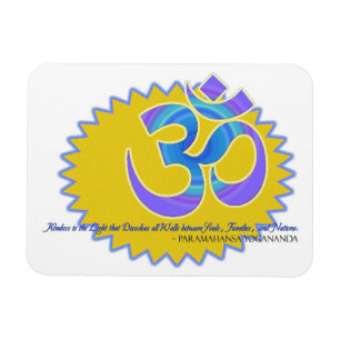 The Om Aum Symbol Paramahansa Yogananda Quote Magnet