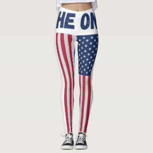 The One American flag Patriotic Collection Leggings