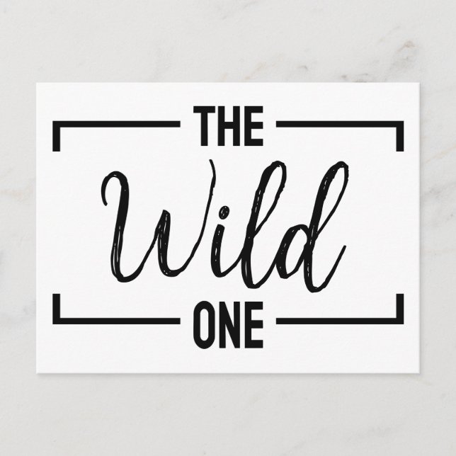 The one custom personalised men women funny names holiday postcard (Front)