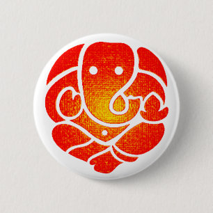 THE ONE GANESH 6 CM ROUND BADGE