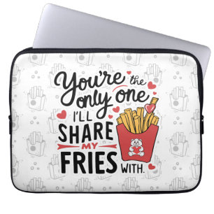 The one I’ll Share My Fries With Funny Valentines Laptop Sleeve
