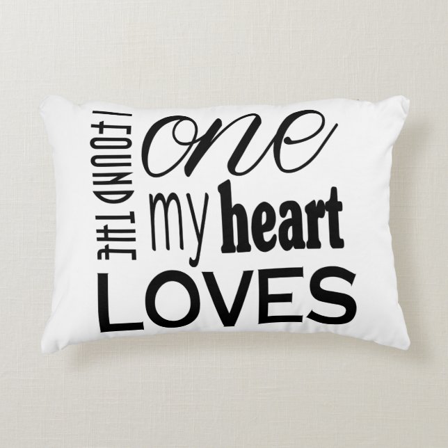 The One My Heart Loves Pillow (Front)