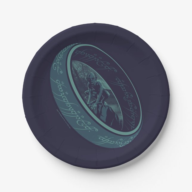 THE ONE RING™ GOLLUM™ Graphic Paper Plate (Front)