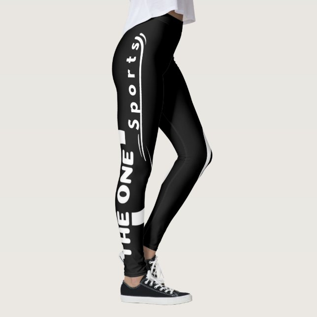 The One Sports Black GYM and Yoga Leggings (Right)