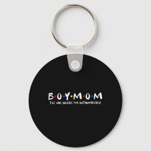 The One Where Im Outnumbered Mama Mothers Day Key Ring