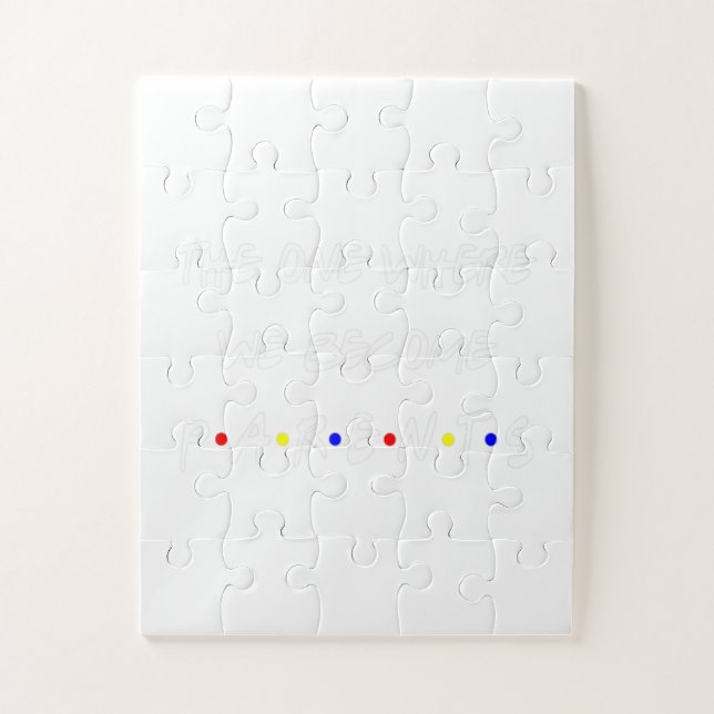 The One Where We Become Parents Pregnancy Announce Jigsaw Puzzle (Vertical)