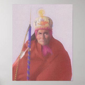 The One Who Yawns Native American Art Print