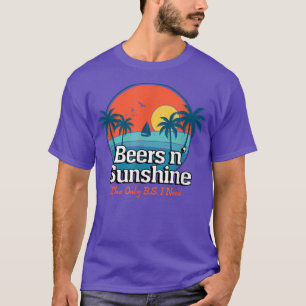 The Only BS I need is Beers and Sunshine 70s 80s T-Shirt