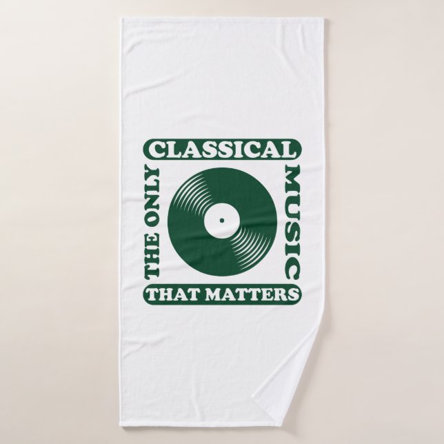 The Only Classical Music Bath Towel (Bath Towel)