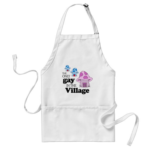 The only gay in the village standard apron (Front)