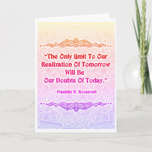The Only Limit - Positive Quote´s Card (Front)