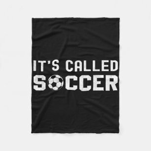 The Only Makeup I Wear Is Dirt Girls Soccer Player Fleece Blanket