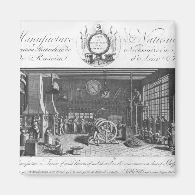 The only manufacture in France of good razors Magnet (Front)