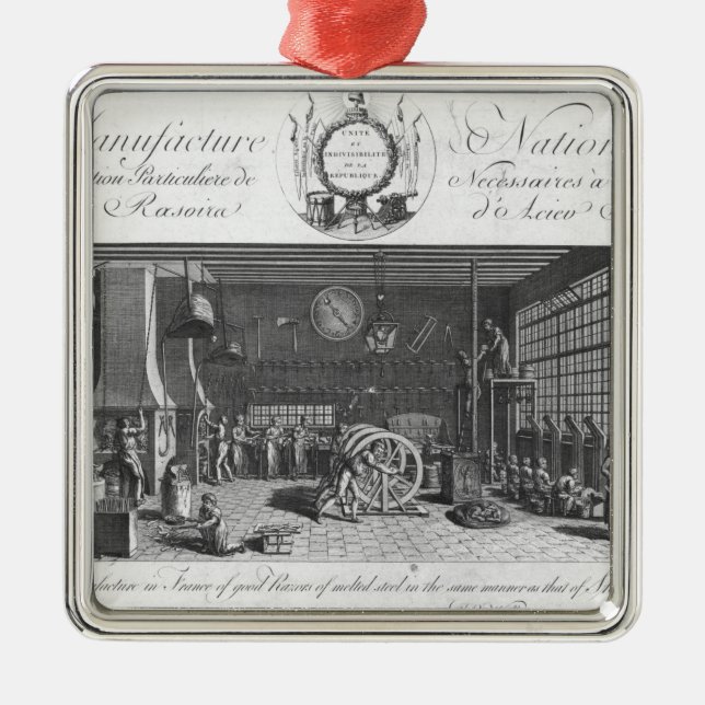 The only manufacture in France of good razors Metal Ornament (Front)