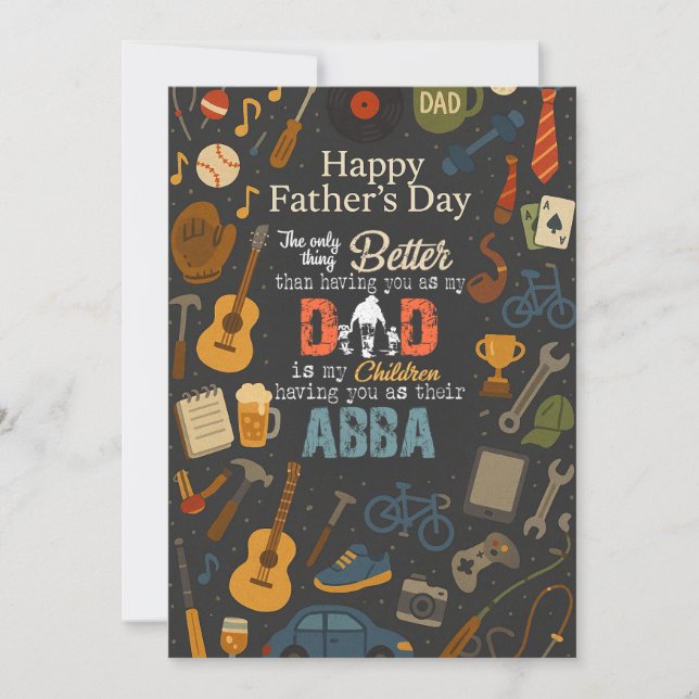 The Only Thing Better Than Have You As My Dad Abba Invitation (Front)