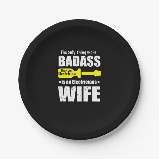 The only thing more badass paper plate (Front)