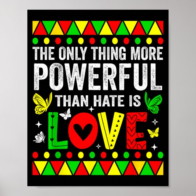 The only thing more powerful than hate is loveThe  Poster (Front)