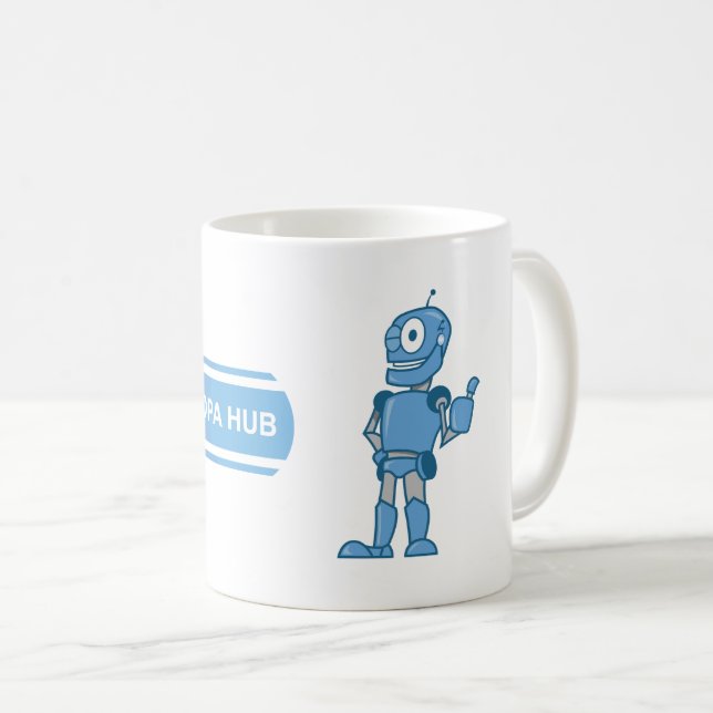 The OPA Hub Mug 2019 Edition (Front Right)