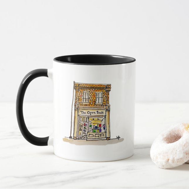 The Open Book Mug (With Donut)