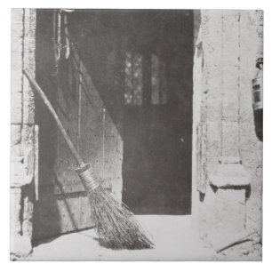 The Open Door, March, 1843 (b/w photo) Ceramic Tile