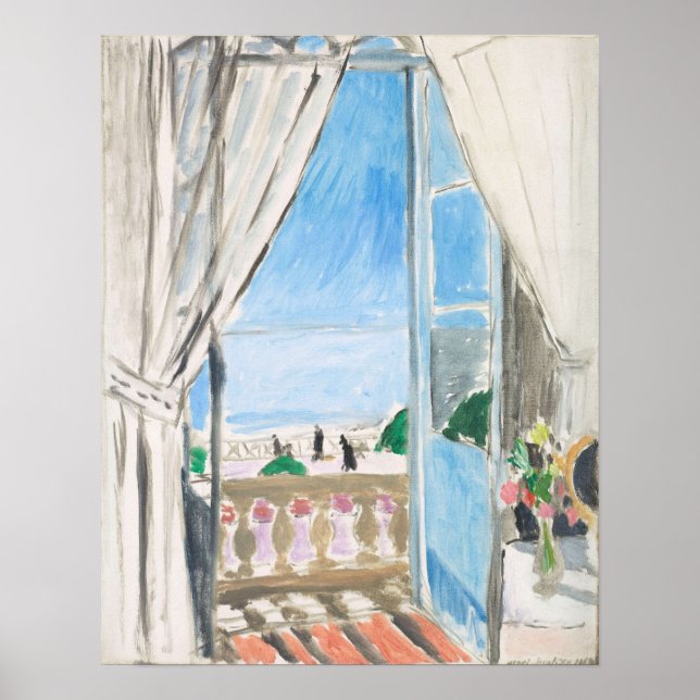 The Open Window by Matisse Poster (Front)
