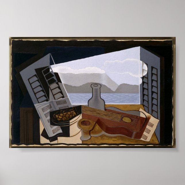 The Open Window Juan Gris Fine Art Poster (Front)