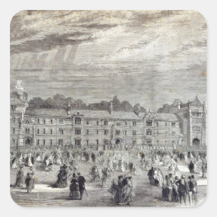 The Opening of Keble College, Oxford Square Sticker