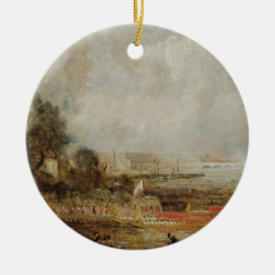 The Opening of Waterloo Bridge, c.1829-31 (oil on Ceramic Tree Decoration