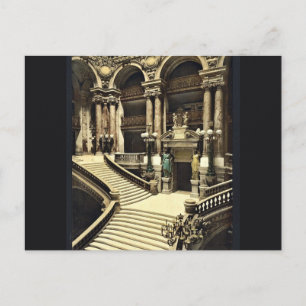 The Opera House, the grand staircase, Paris, Franc Postcard