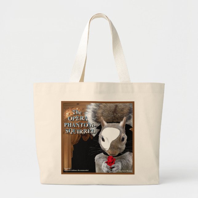 The Opera Phantom Squirrel Large Tote Bag (Front)