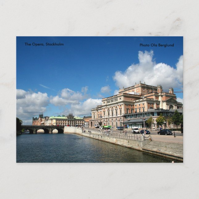 The Opera, Stockholm, Photo Ola B... Postcard (Front)