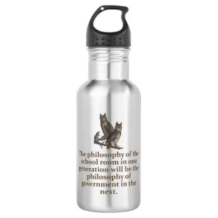 The Opposite of Woke - Education Quote 532 Ml Water Bottle
