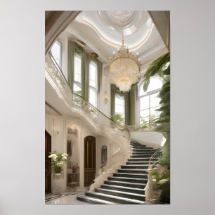The opulent and luxurious mansion poster