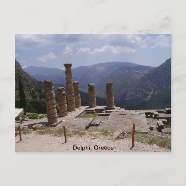 The "Oracle of Delphi" Postcard (Front)