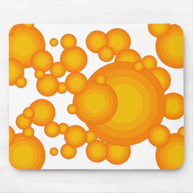 The Orange 70's year styling Mouse Pad (Front)