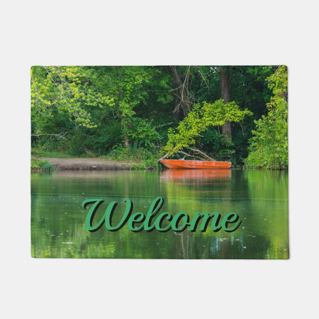 The Orange Boat Welcome Doormat (Front)