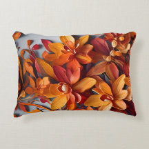The Orange Floral Pattern Design