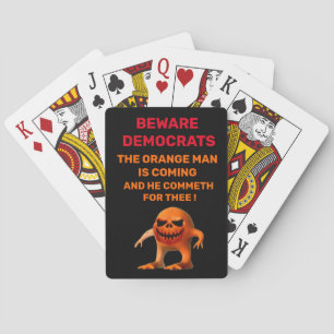 The ORANGE MAN Playing Cards