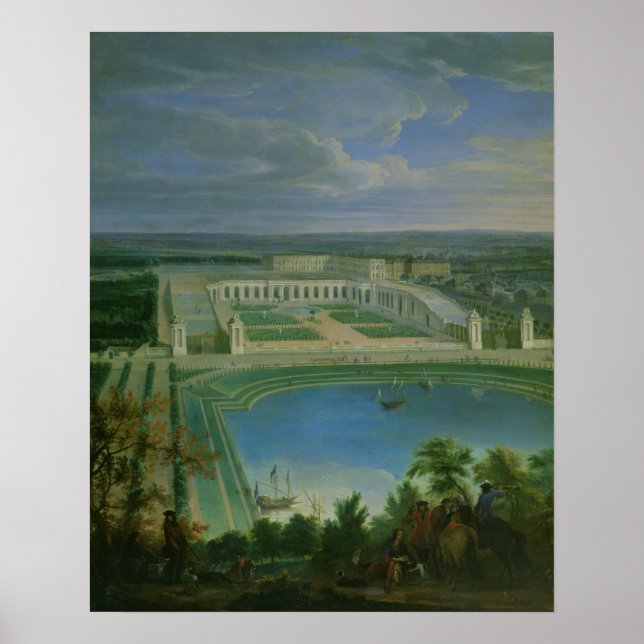 The Orangery and the Chateau at Versailles, 1696 Poster (Front)