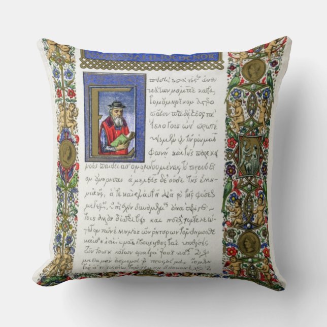 The Orations of Demosthenes (c.384-322 BC), facsim Cushion (Front)