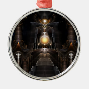 The Orb Of Acrellis Fractal Art Premium Ornament