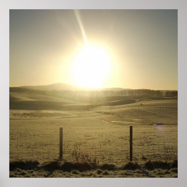 The Orb of Life Stunning Sunrise Landscape Print (Front)