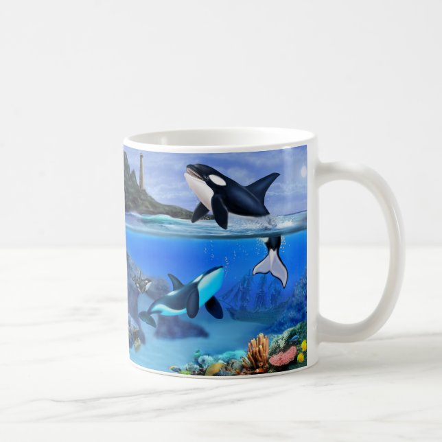 The Orca Family Coffee Mug (Right)