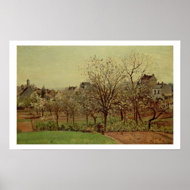 The Orchard, 1870 (oil on canvas) Poster (Front)