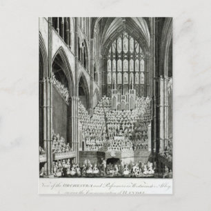 The Orchestra and Performers in Westminster Postcard